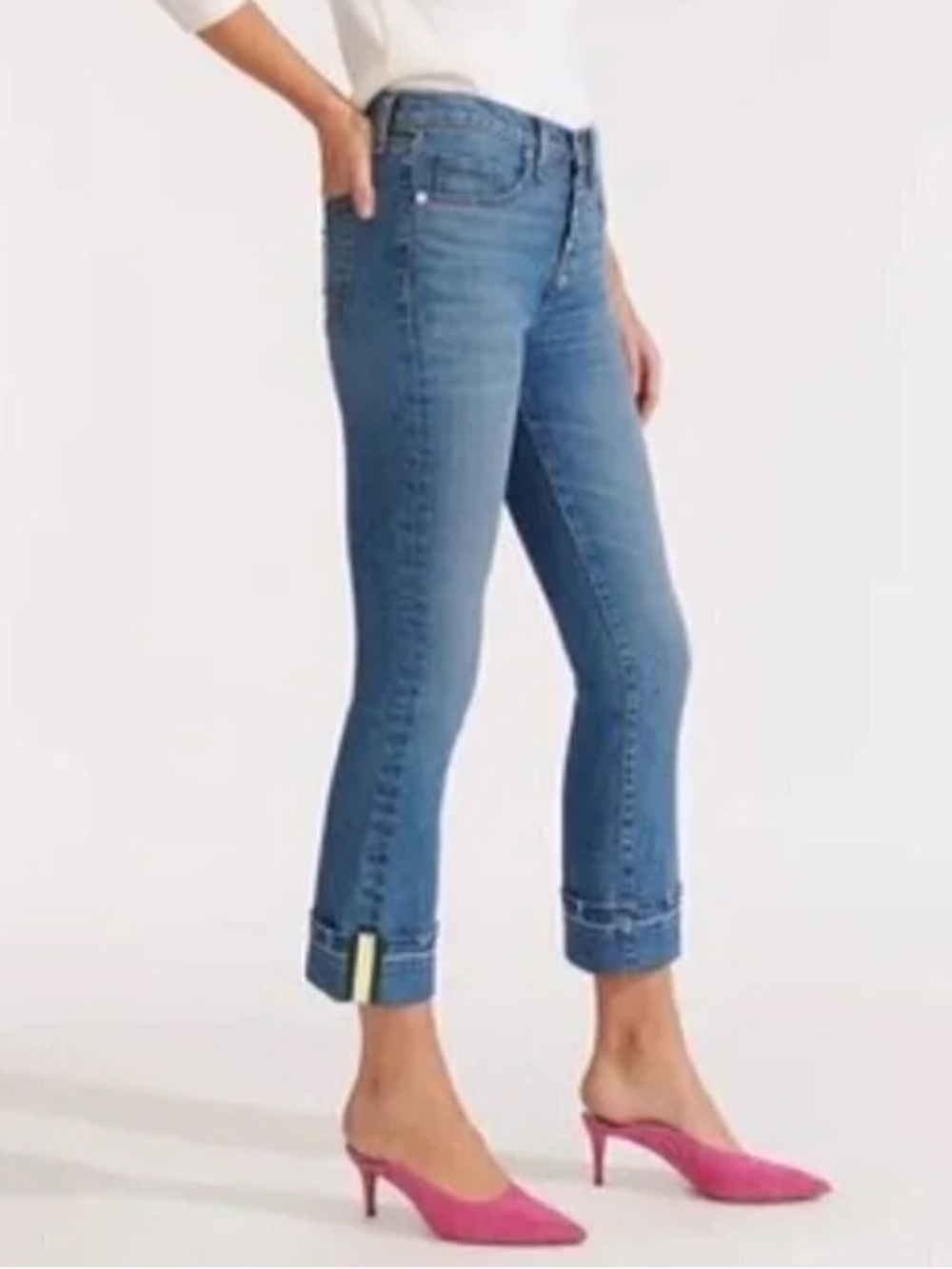 Veronica Beard ‘Carolyn’ Baby Boot High Rise Cuffed Jeans